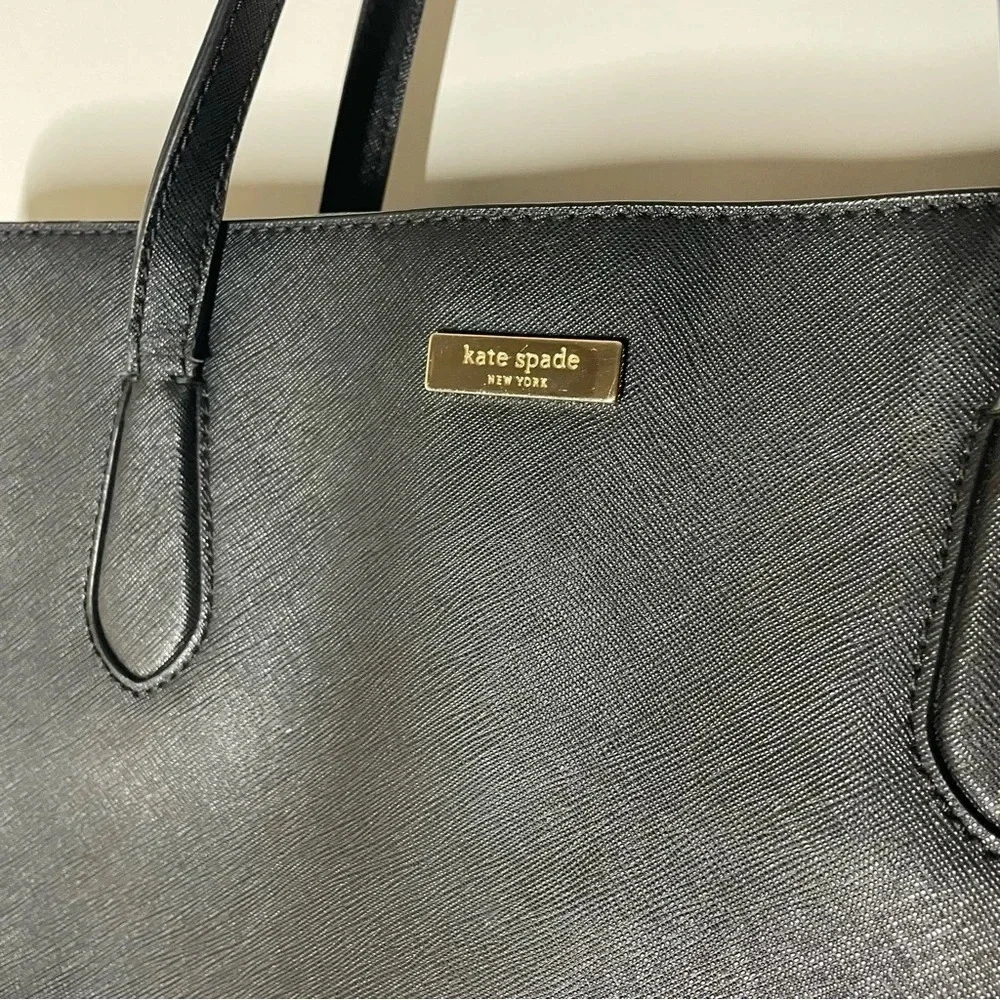 Kate Spade Laurel Way Jaymes Black Saffiano Leather Tote